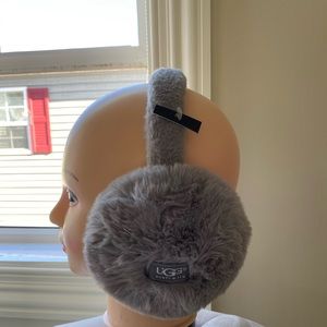 UGG Australia Grey Faux Fur Ear Muffs